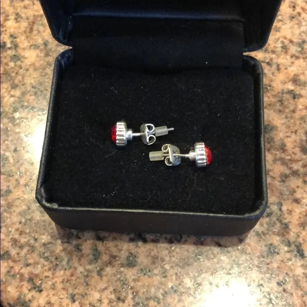 Small Red Studs - Picture 2 of 2